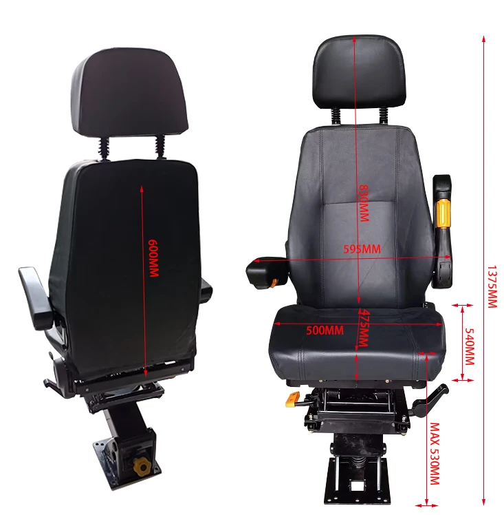 mechanical suspension seat Rotating Mechanical Suspension Seat YSR911-4Z – Detailed View