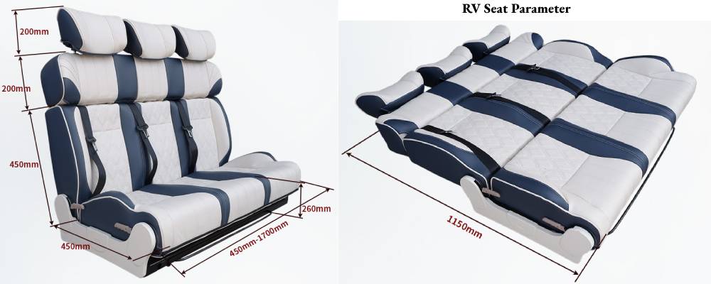 Motorhome RV Seat Parameter Motorhome RV Seat Parameter
