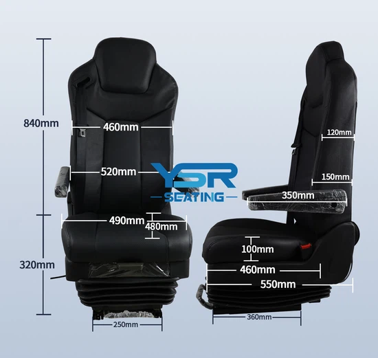 Semi Truck Luxury Air Suspension Seats Size Semi Truck Luxury Air Suspension Seats Size