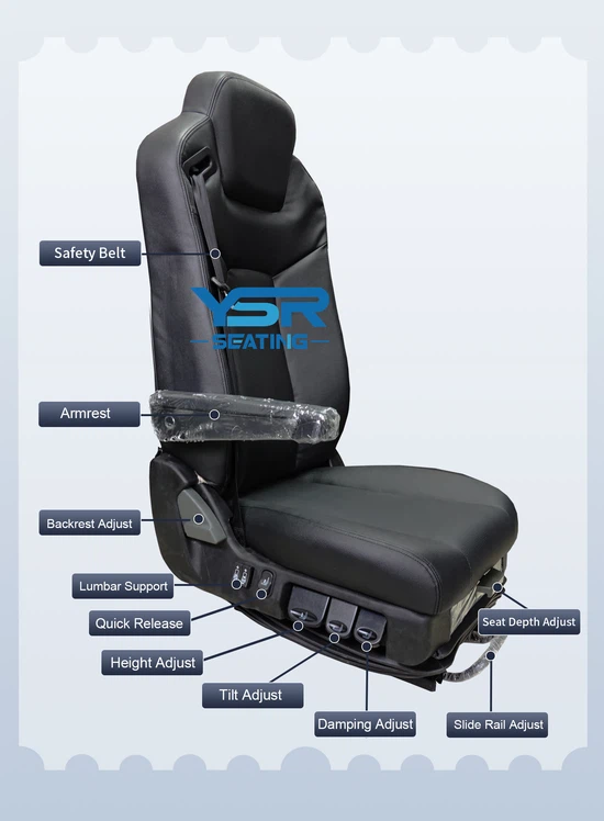 Semi Truck Luxury Air Suspension Seats Detail Semi Truck Luxury Air Suspension Seats Detail
