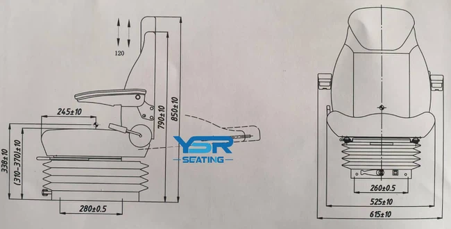 Agricultural Machinery Seat Drawing Agricultural Machinery Seat Drawing
